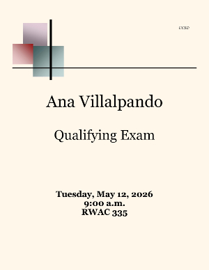 Ana Villalpando Qualifying Exam