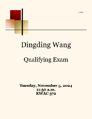 Dingding Wang Qualifying Exam