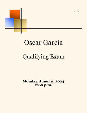 Oscar Garcia Qualifying Exam
