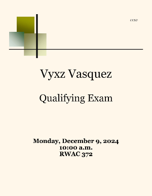 Vyxz Vasquez Qualifying Exam