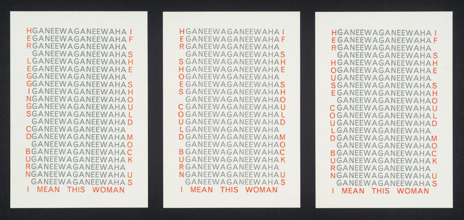 Richard Johnny John, Jerome Rothenberg, Ian Tyson - Three Friendly Warnings, Tate Museum